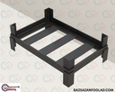 یورو استیل پالت سنگین دوطرفه (قابل چیدنمان روی هم)