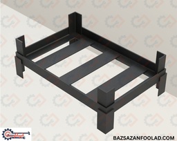یورو استیل پالت سنگین دوطرفه (قابل چیدنمان روی هم)